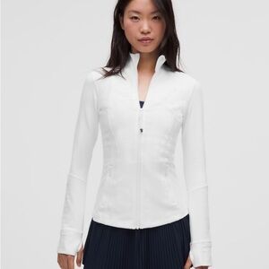 Lululemon White Luon Define Jacket